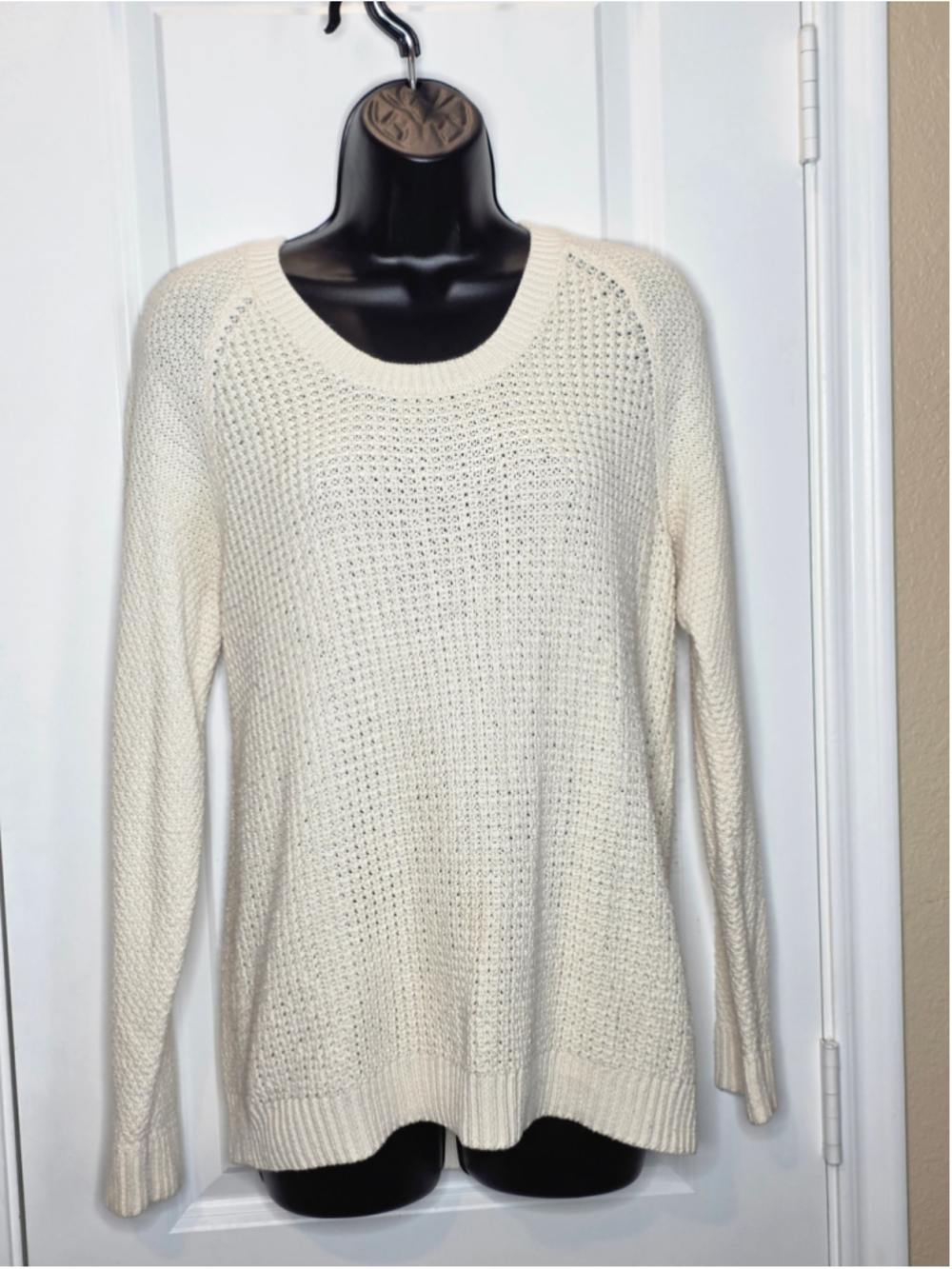 Sonoma Life + Style Crew Neck Sweater Beige Women’s Size L - Picture 2 of 5
